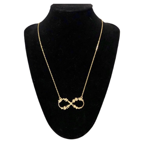 🆕 Floral Infinity Gold Necklace - Picture 2 of 4